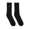 DAH Embroidery Flame Socks